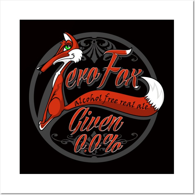 Zero Fox Given Real Ale (grey trim) Wall Art by wuxter